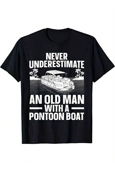 799 Men'S Funny Boat Captain T-Shirt| "Never Underestimate An Old Man With A ...