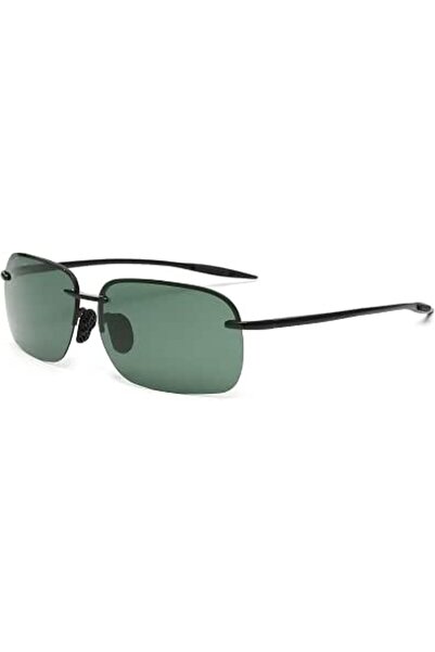 JIM HALO Sport Sunglasses for Men Women TR90 Rimless Frame for Running Fishin...