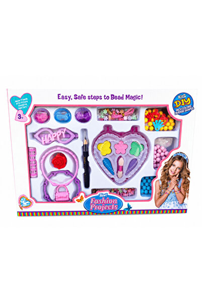 Generic DIY Jewelry Bracelet Making Kit for Kids - Fun Colorful Beads and Hai...