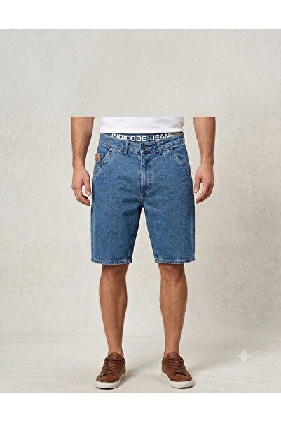 INDICODE JEANS Pantaloni scurti de blugi pentru barbati Indicode Jeans, Croia...