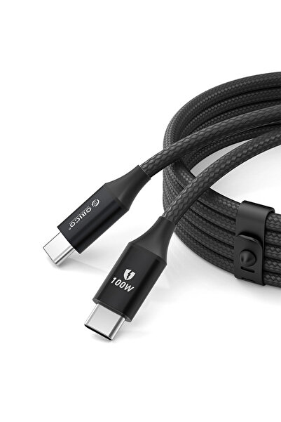 Orico Cablu USB-C 1M 100W 5A Power Delivery pentru laptopuri Macbook și telef...