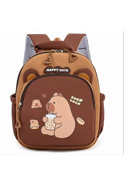 BABUN Capybara Kapibara Kindergarten School Bag 27X21X10 cm Girls Boys Backpa...
