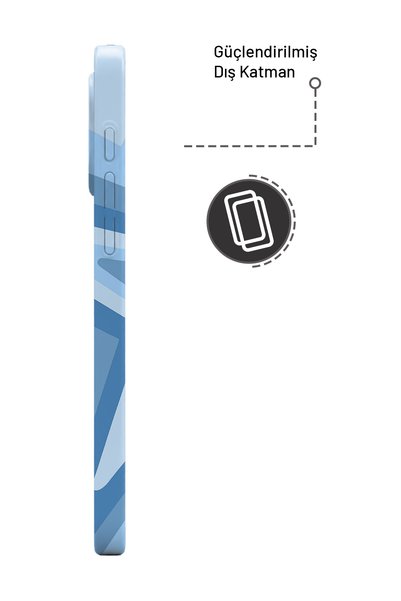 WANNACASE iPhone 15 Pro Max Baby Blue Star Essential Slim Full Coverage Glossy Print Camera Protected Hard Phone Case