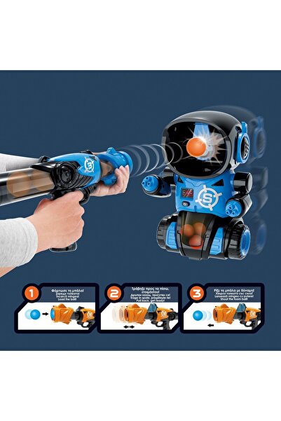 OEM Jucărie robot interactivă cu pistol de împușcat, cu lumini, sunete și ecr...