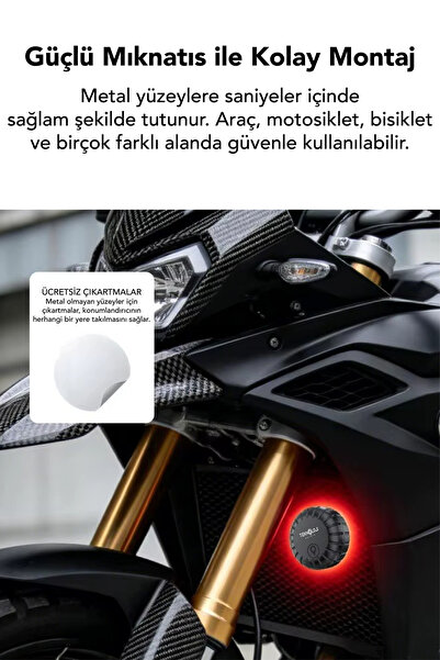 Teknoloji Gelsin GPS Araç, Eşya veya Çocuk Mıknatıslı Akıllı Takip Cihazı Canlı Konum Android ve IOS Uyumlu 3 sene Şarj
