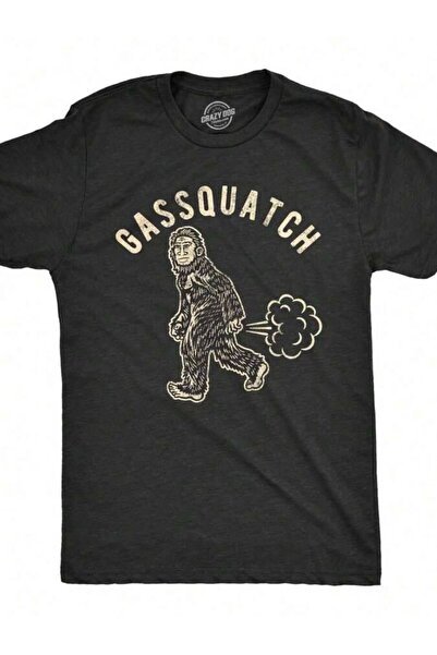 LİNA06 Gassquatch Shirt Fart Sasquatch Bigfoot Sarcastic Graphic Tee Mens Fun...
