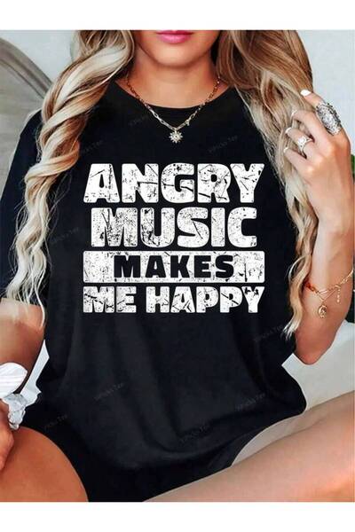 9JY Funny Rockn Roll Saying Heavy Hard Rock Music Fan T-Shirt- Graphic Tees F...