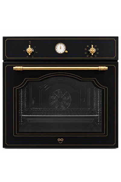 EO 60cm Built-In Retro Electric Oven, 76L Capacity, 9 Cooking Functions, Fan ...