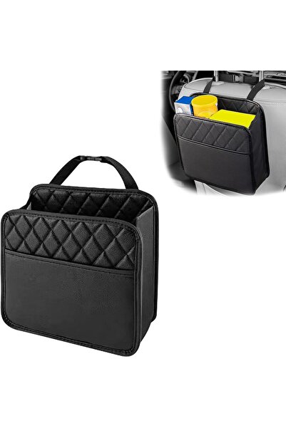 STARSTAR 2-pack Car Seat Backrest Hanging Bags, Waterproof PU Leather Box Org...