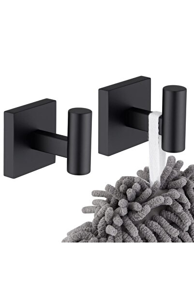 STARSTAR Bathrobe hooks, bathroom towel hooks, matte black bathroom kitchen w...
