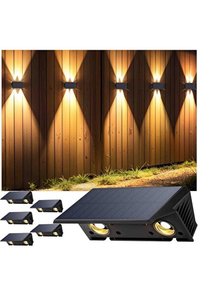 STARSTAR Solar-powered outdoor wall light, warm white light, IP67 waterproof,...