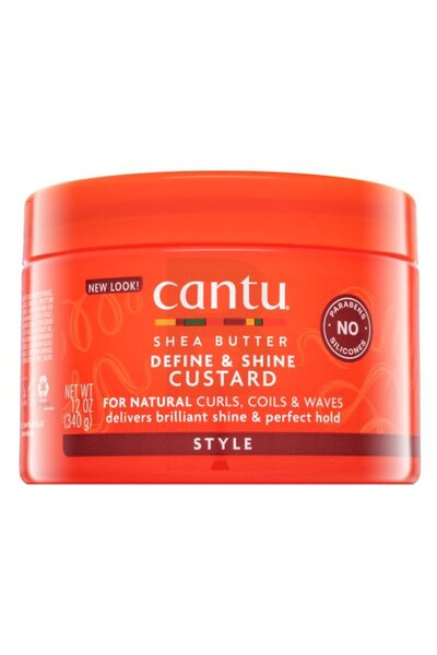 Cantu Cremă de styling tip custard cu unt de Shea pentru definire și străluci...