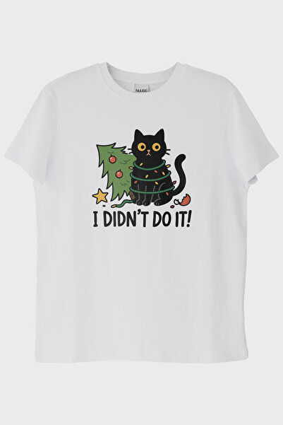 lofux Guilty Cat White T-Shirt