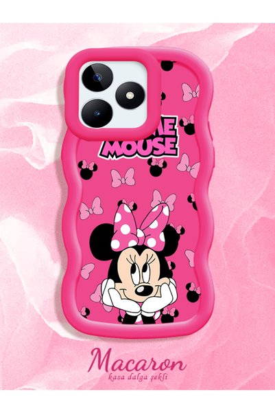 CHICASELUX Realme Note 50 Compatible Wavy Frame Mouse Cartoon Patterned Quali...