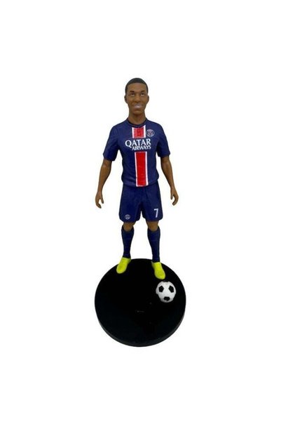 Generic Super Soccer Player Kylian Mbappe Figure, Football Classic No. 7 Removable Action Figure, Great for Office & Desk