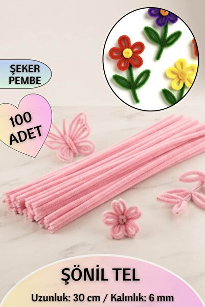 Dantelux 100 Pieces of Chenille Fuzzy Wire 30 cm |   Handicrafts, Flower Maki...