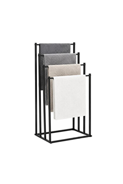varioshop ®   Suport de prosoape de podea, cu 4 bare de agățat, structură din...