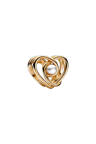 OEM Golden Heart Talisman with Pearl