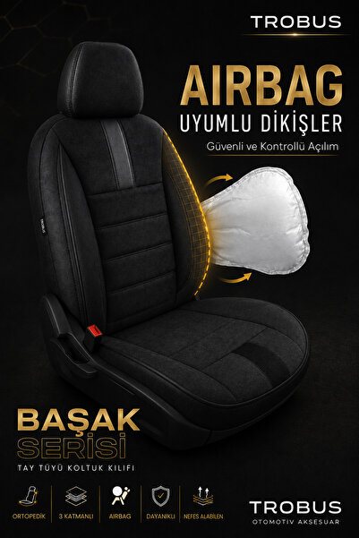 TROBUS Ford Focus 2012 2013 2014 2015 2016 2017 2018 Siyah Başak Serisi Tay Tüyü 2+1 Ticari