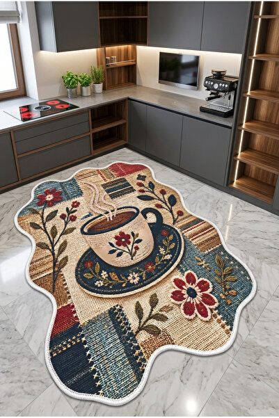 eco concept Dekoratif Mutfak Halısı, Balkon Halısı, Salon Halısı, Kaymaz Yıka...