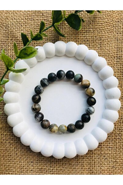 Luba Indian Agate 10 mm Natural Stone Bracelet