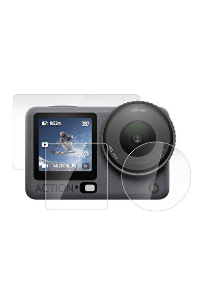 PULUZ Set de folii de sticlă securizată pentru Dji Osmo Action 6, 3 bucăți cu...
