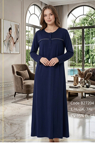 big mama Women's Cotton Plus Size Mom Nightgown - Comfortable A-Line Dress