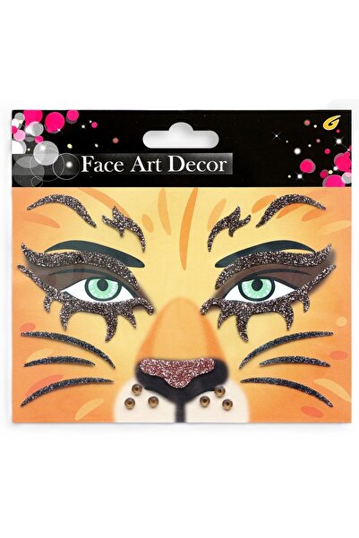 Rao Temporary Face Sticker, for Makeup, Face Art, Halloween, Theater, Lion Pa...