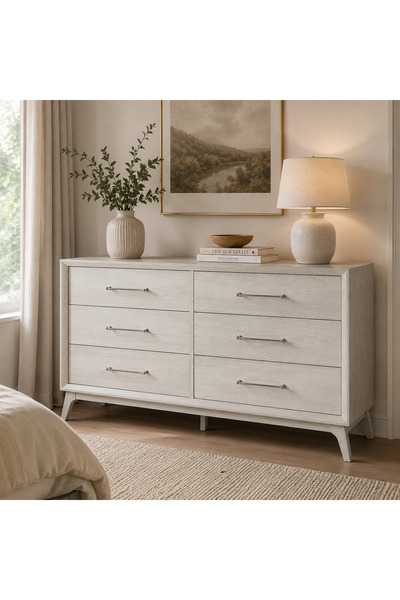 Roots Furniture خزانة ويستلاند ذات 6 أدراج بلون اللوز