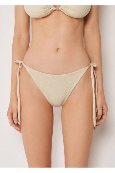 Calzedonia Lace-Up Slip Bikini Bottom Wild Jungle