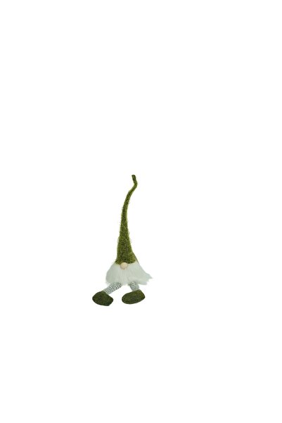 Rao Ornament de Craciun Spiridus, Verde/alb, Textil, 52 Cm