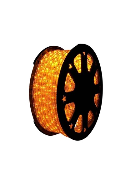 Rao Коледна украса, 8 м, 192 LED диода, Гъвкав маркуч, Топло бяло, Трансформа...