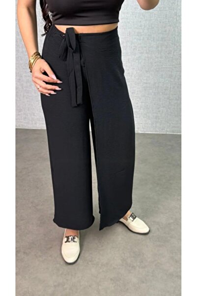 Generic Brand Women's Elastic Waist Lace Detail Aerobin Fabric Skirt Trousers