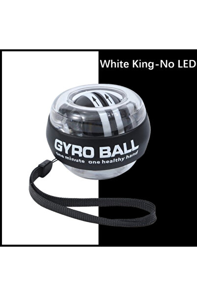 Choice1 White King-No LED Wrist Force Ball/Box Alloy Steel Massage Fitness Be...