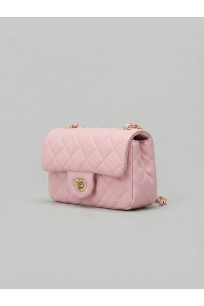 BK Bags & Accessories Mini Quilted Knitted Chain Women's Hand and Shoulder Bag