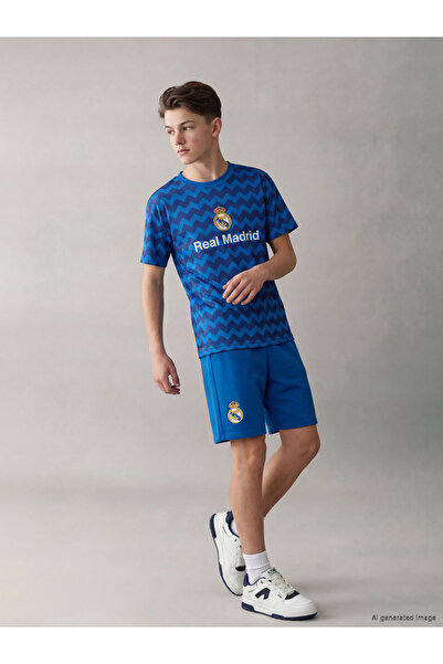 LC Waikiki Set de pantaloni scurți imprimați Real Madrid pentru băieți