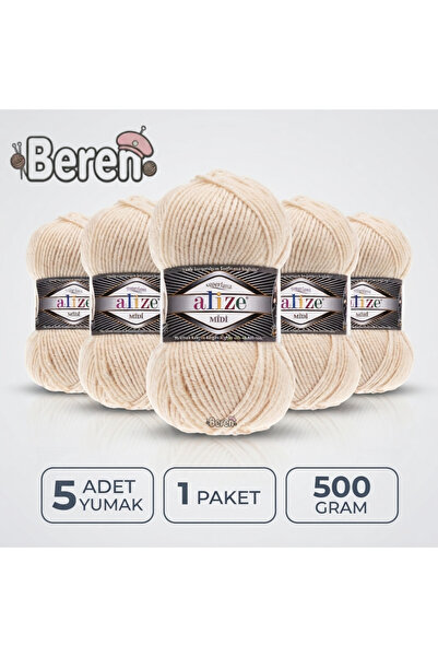Alize Süperlana Midi - 310 Honey Foam - 5-Pack - 100Gr/170M - Hand Knitting Y...