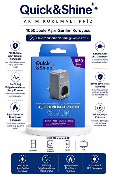 Quick&Shine AŞIRI GERİLİM KORUYUCU