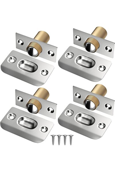 STARSTAR 4-Piece Adjustable Roller Ball Door Catch Latch - Interior Recessed ...