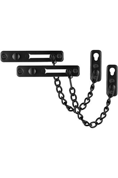 STARSTAR Matte Black (2-pack), Anti-theft Push Bolt, Door Chain, Door Chain S...