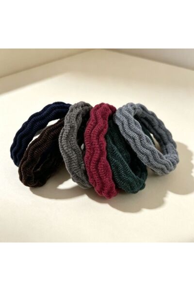 idei Elastice prosop jacquard 4,5 cm set 6 bucăți, material textil moale, des...