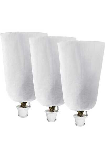 STARSTAR (Pack of 3) Winter Plant Protection Tree Bags 60 x 80 cm, White