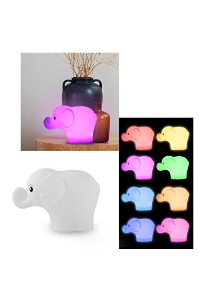 STARSTAR Baby night light, rechargeable elephant night light, portable travel...