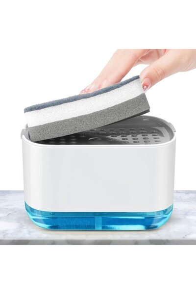 STARSTAR Practical 2-in-1 Soap Dispenser and Sponge Holder for the Kitchen - ...