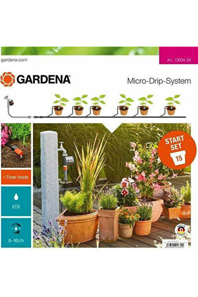Gardena Σετ Αυτόματου Ποτίσματος Μικροσταγόνων για 15 Γλάστρες με Προγραμματιστή