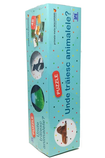 Didactica Publishing House Unde traiesc animalele. Puzzle