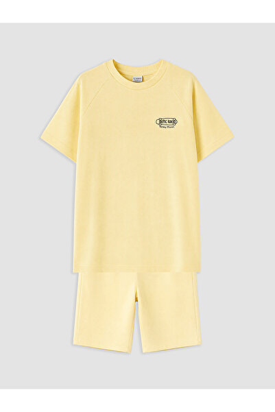 LC Waikiki Nevavm Boys' Shorts with Elastic Waist and Contrast Trim