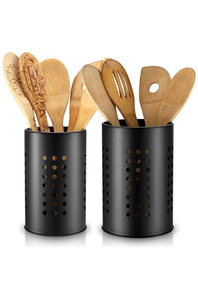 STARSTAR 2-Piece Stainless Steel Kitchen Utensil Rack, Countertop Utensil Rac...