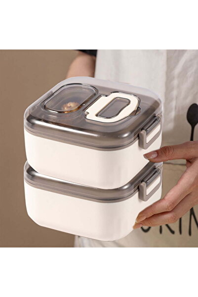 STARSTAR 3-compartment lunch box, large capacity, leak-proof plastic, microwa...
