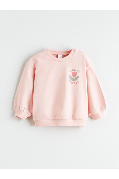 LC Waikiki Floral Printed Baby Girls' Sweatshirt
